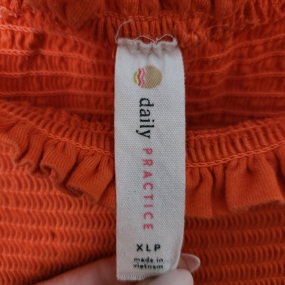 Anthropologie x Daily Practice | Smocked Tiered Maxi Dress - Size XL Petite - Picture 9 of 12